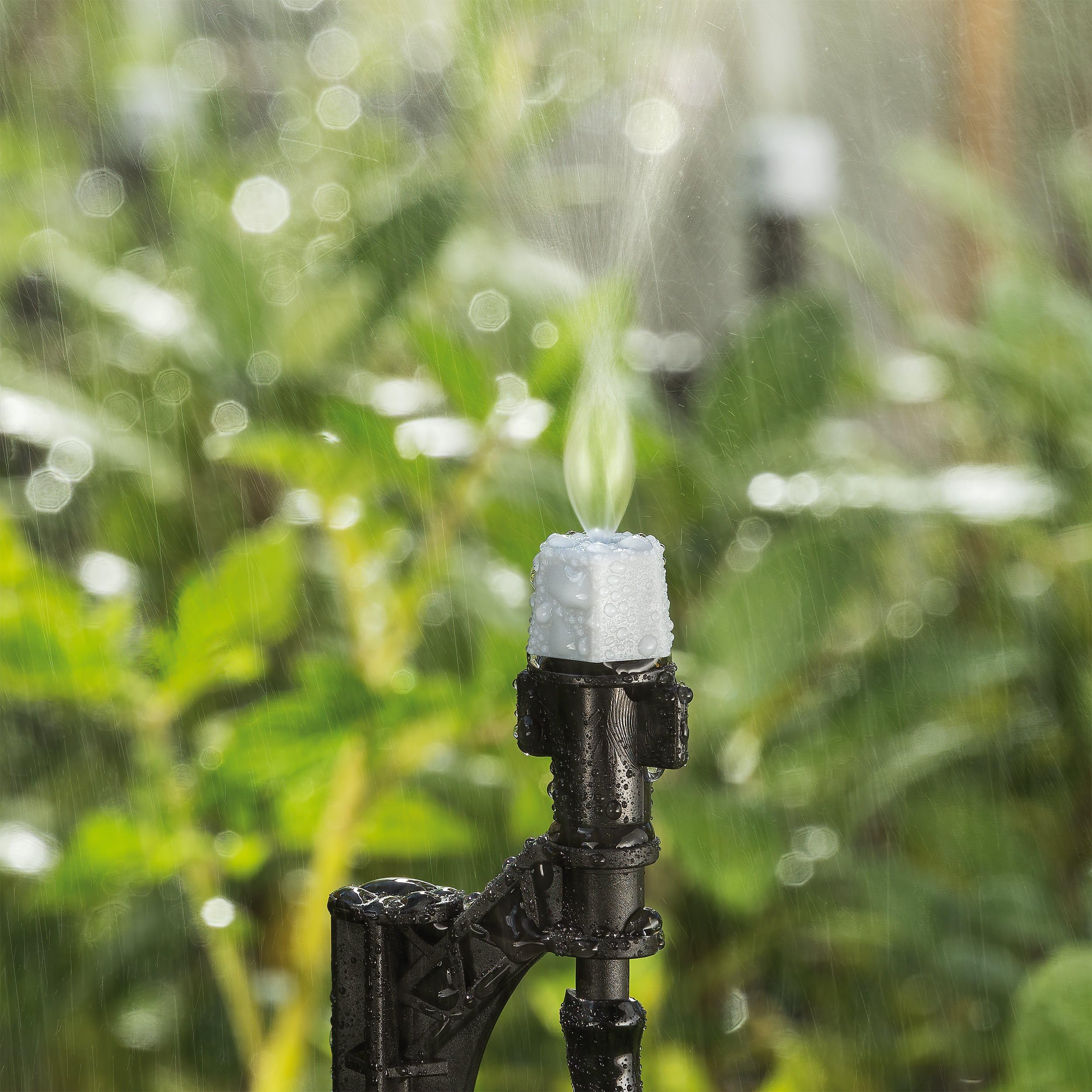 Esotec Solar Bewässerungssystem WaterSpray Professional, 20 Sprüher, Bewässerungscomputer Pflanzenbewässerung, automatische Bewässerung Garten Hochbeet Balkon Gewächshaus, 101122