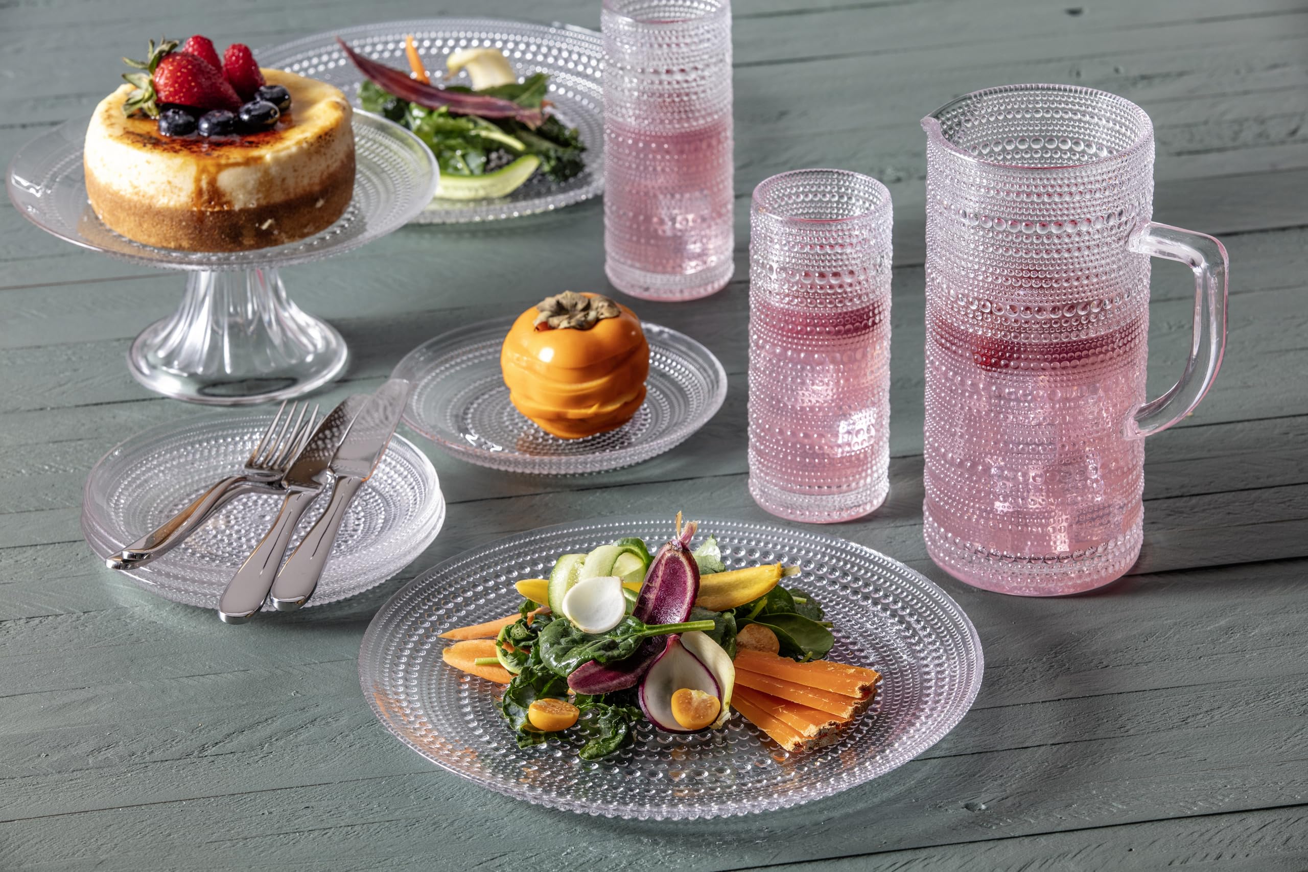 Amazon.com | Fortessa Jupiter Hobnail Glass, 10.5