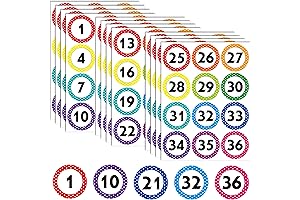 144 Large Number Stickers for Clarity and Organization