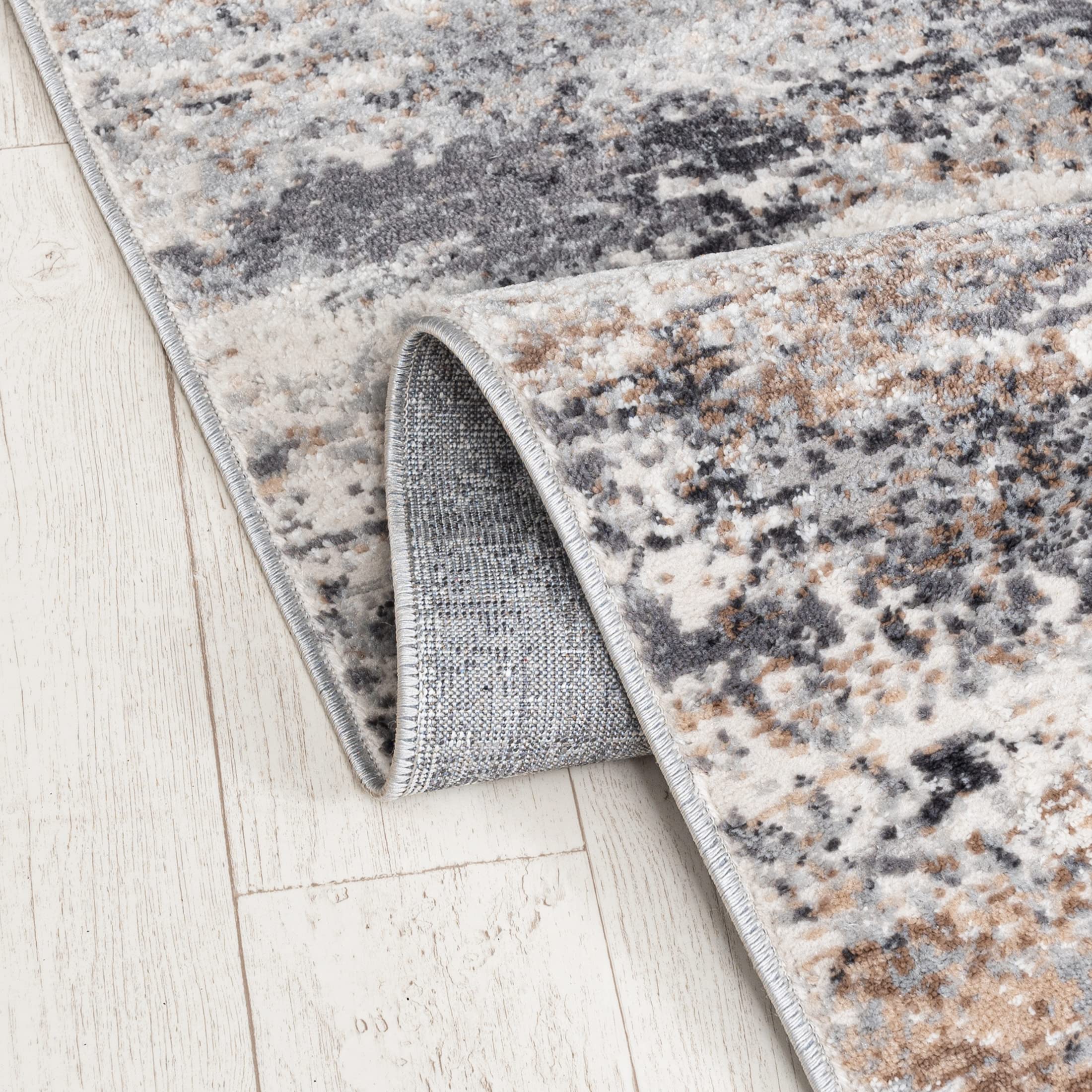 Mazovia Antislip Runner Carpet Gang - Anti-slip Loper Tapijt Bende - Kortpolig Vloerkleed - Keukenloper voor Hal, Keuken, Gang - Patroon Moderne - Keuken Loper 80x250cm - Beige