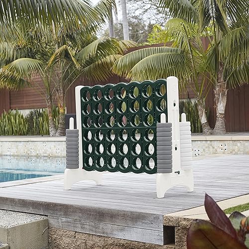 Miniatura 39 de ECR4Kids ELR-12507 - Juego Jumbo de 4 en fila, juego de patio trasero para niños, para interiores o exteriores, divertido juego para adultos