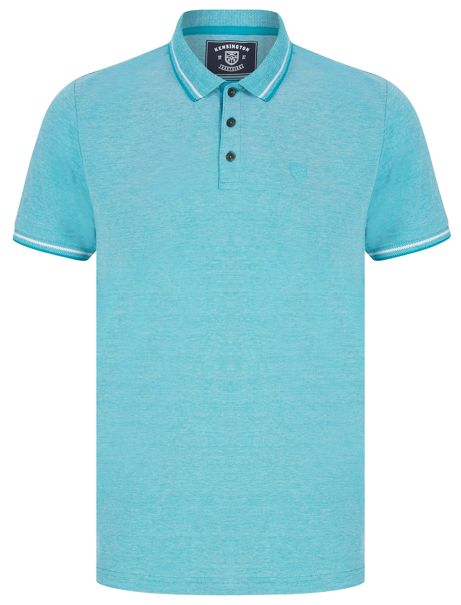 Kensington Eastside Men's Primus - Blue Primus Cotton Birdseye Pique Polo Shirt In Capri Blue Breeze S