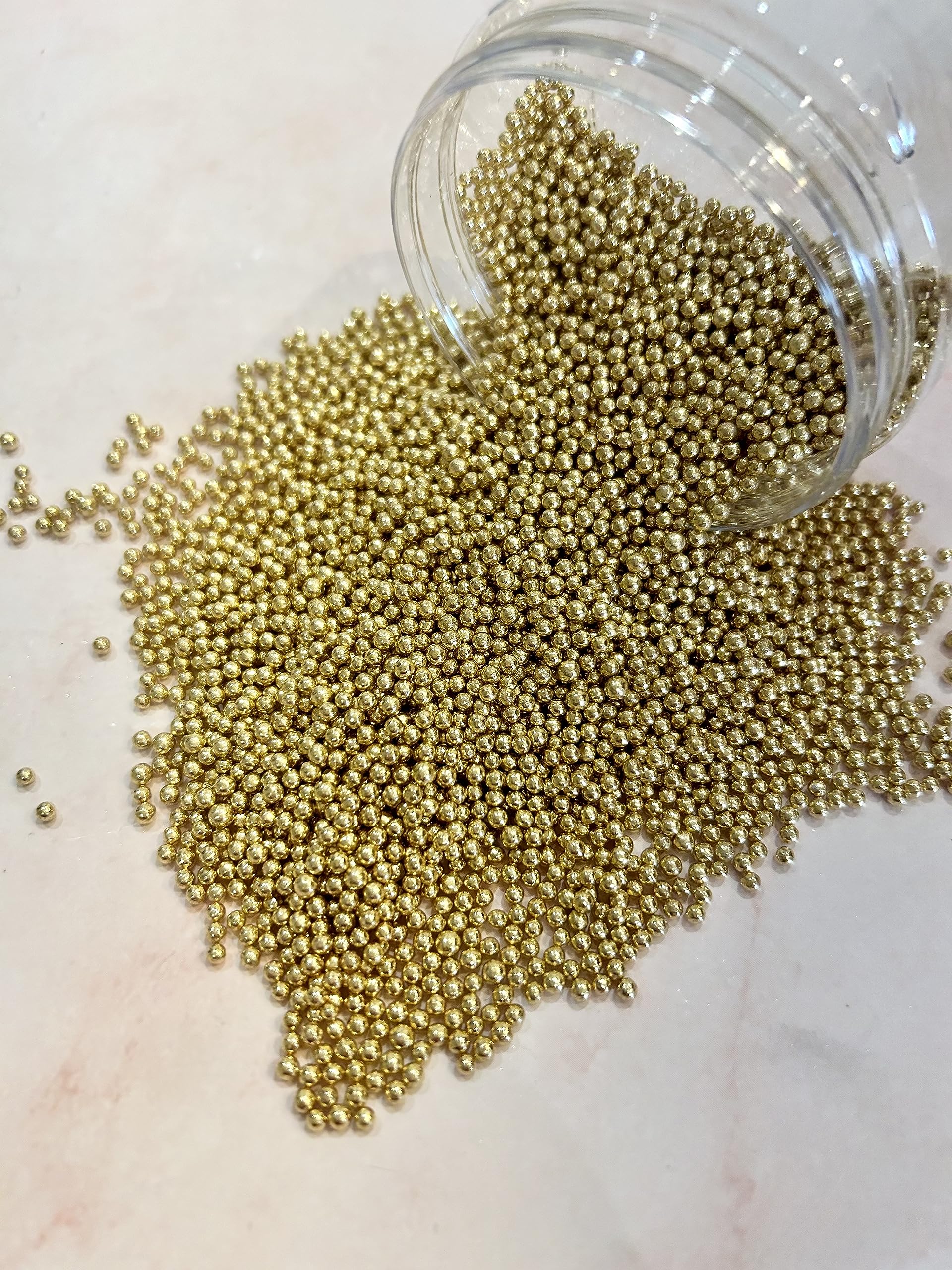 Metallic Gold Suagr Sprinkles (2mm, 90g)