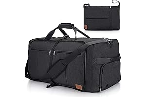 120L Foldable Collapsible Waterproof Travel Duffel Bag with Shoe Compartment