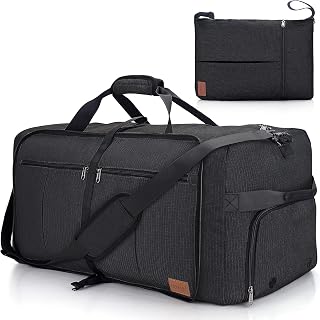 Urtala 120L Foldable Waterproof Duffel Bag with Shoe Compartment - Collapsible Travel Gym Weekender Bag