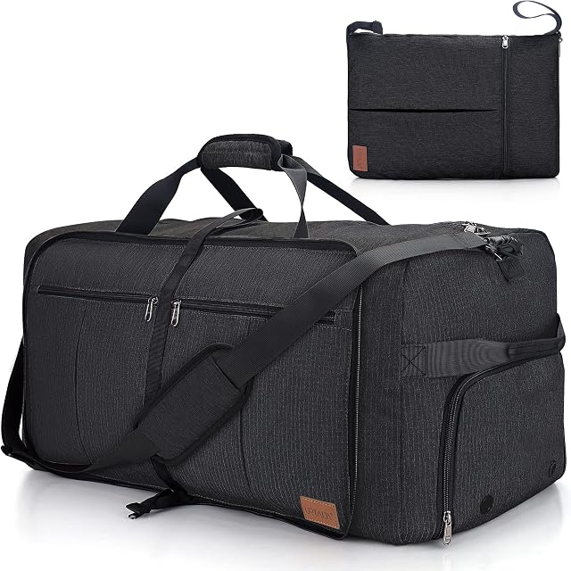 Urtala Travel Duffel Bag for Men & Women, 120L Holdall Bag Foldable Weekend Overnight Bag with Shoe Compartment & Shoulder Strap, Lightweight Waterproof