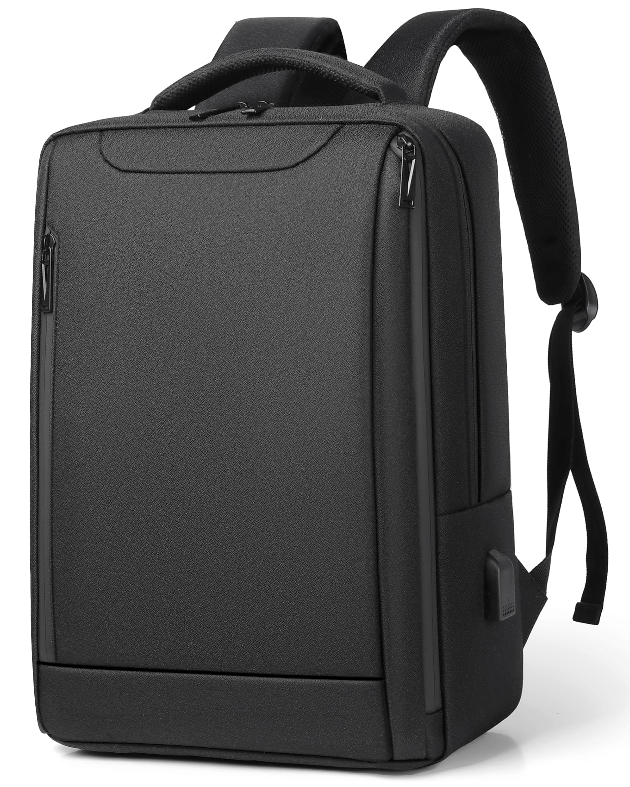 Mixroom - Zaino Porta PC con Scomparto Custodia per Computer Portatile Borsa Laptop Notebook fino ai 15.6" Con Attacco USB Scuola Viaggio Casual Z38 (NERO)