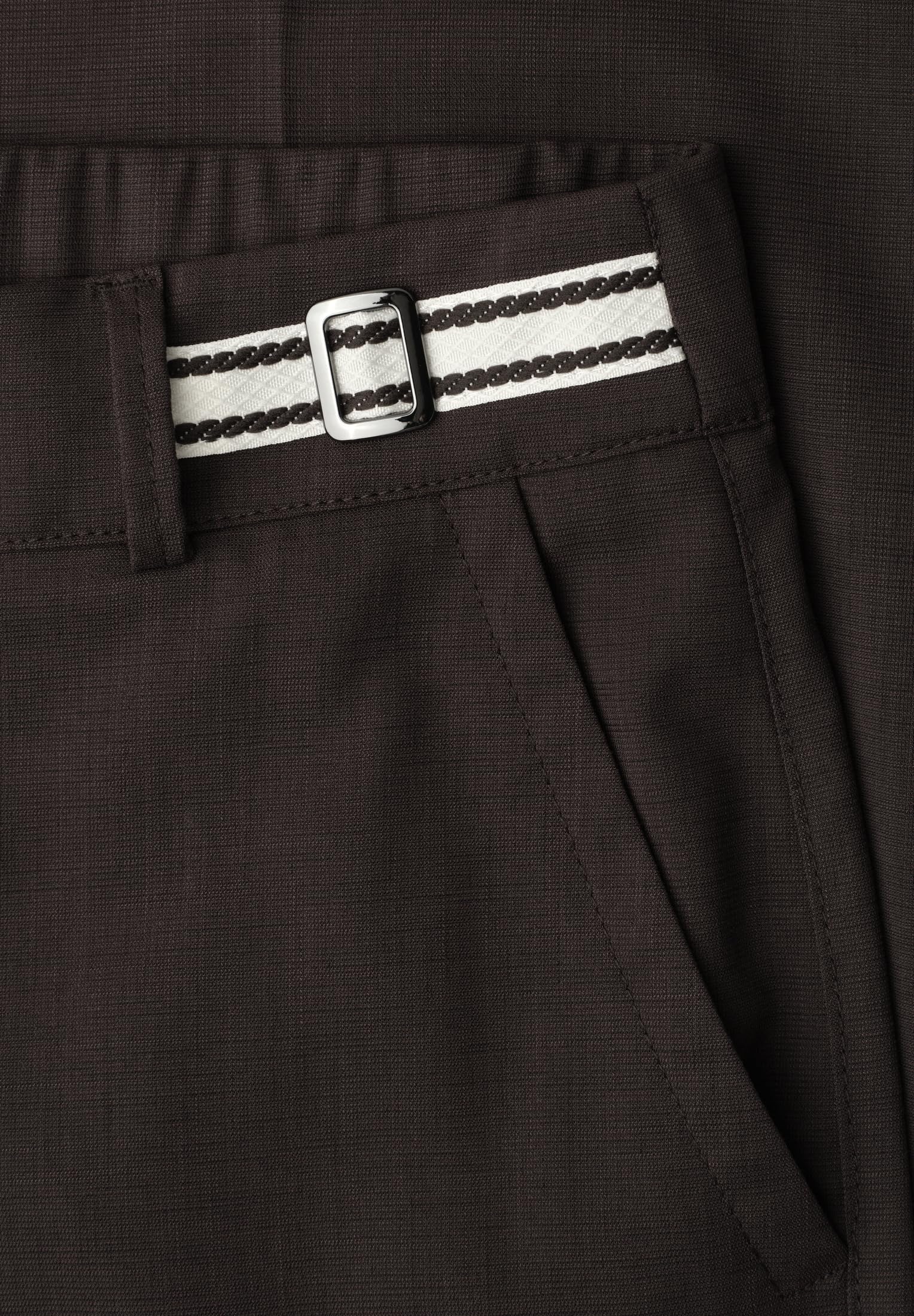 Street One Damen Straight Leg Hose mit Gürteldetails 3818207