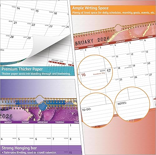 Miniatura 5 de Calendario de pared 2024-2026  mayo 2024  abril 2026, calendario de 2 años 2024-2026, 14.57 x 11.42 pulgadas, calendario 2024 24 meses, calendario
