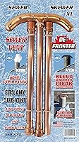 SewerSkewer XL Vent Defroster for Sewer Pipes & Roof Vents - Copper Tee Prevents Freezing, Made in USA