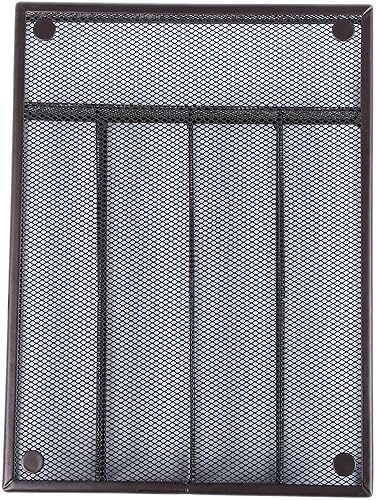 Miniatura 3 de titivate Bandeja de cubiertos de cocina, bandeja de cubiertos para cajón con 5 compartimentos, organizador de cajones de utensilios, soporte de