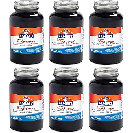 Elmer's No-Wrinkle Rubber Cement for Crafts