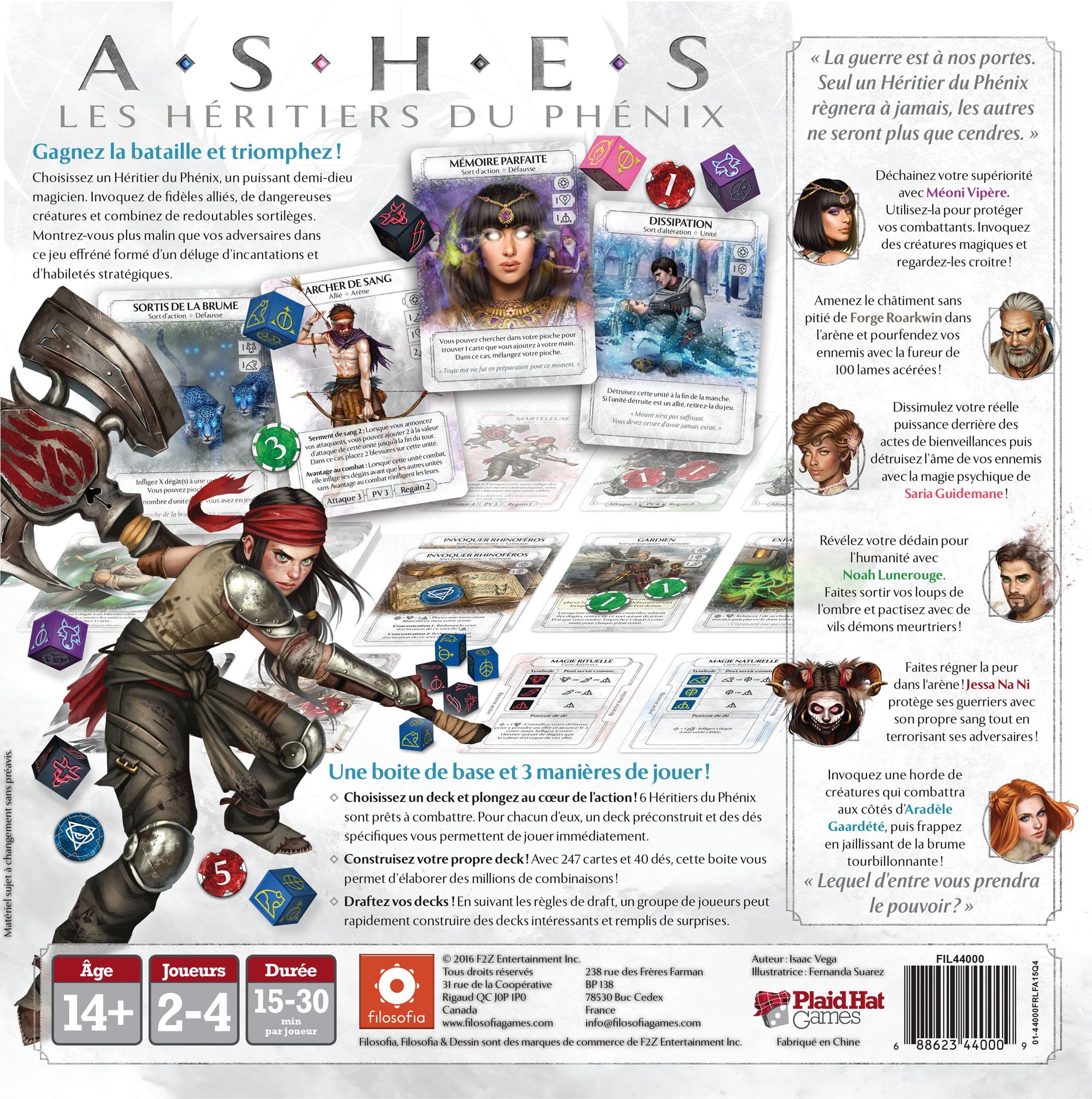 Plaid Hat Games | Ashes: Die Erben des Phönix | Gesellschaftsspiel | ab 14 Jahren | 2-4 Spieler | 15 bis 30 Minuten