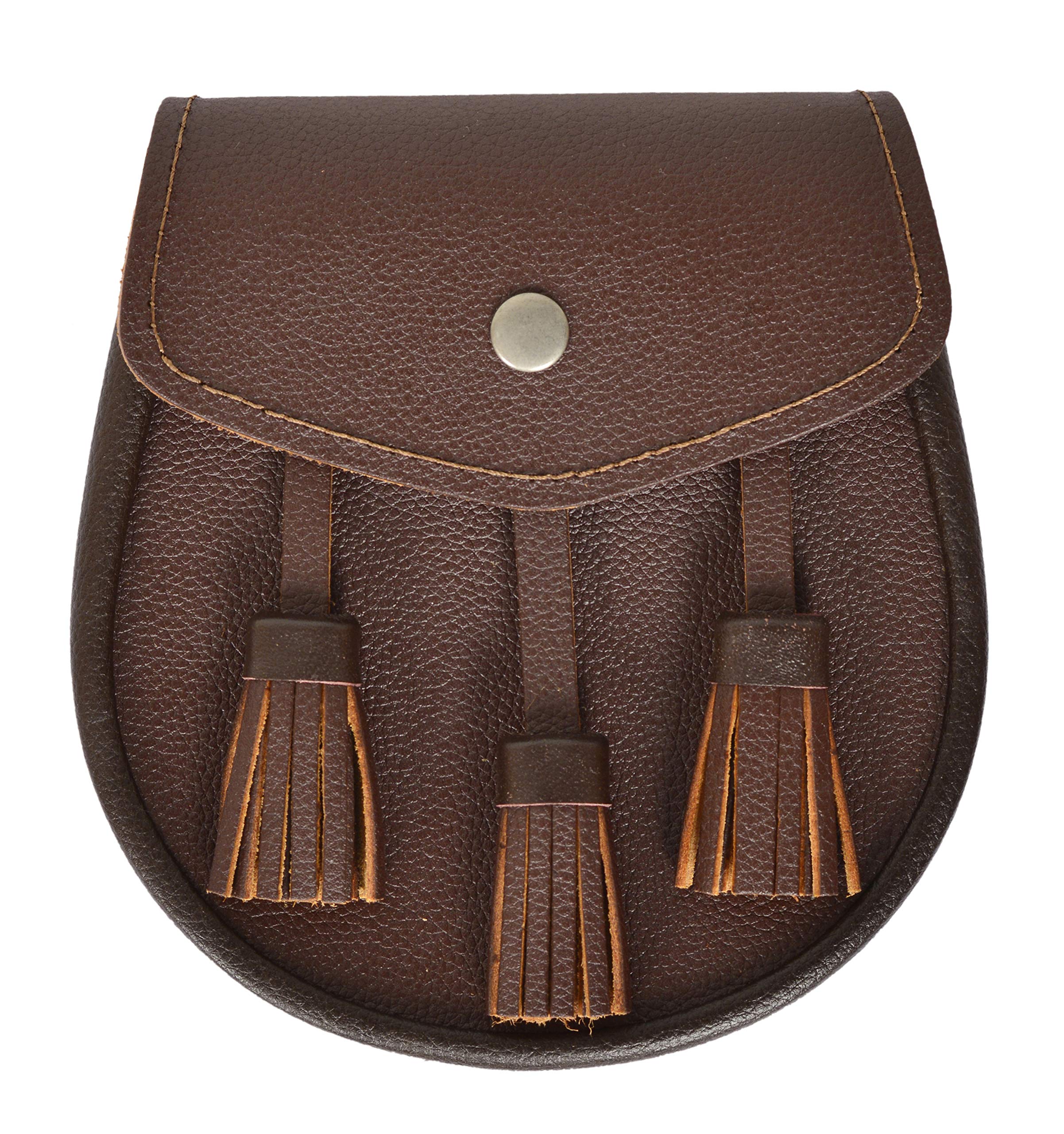 DSS KILTSScottish Original Leather Sporran with Leather Belt & Chain