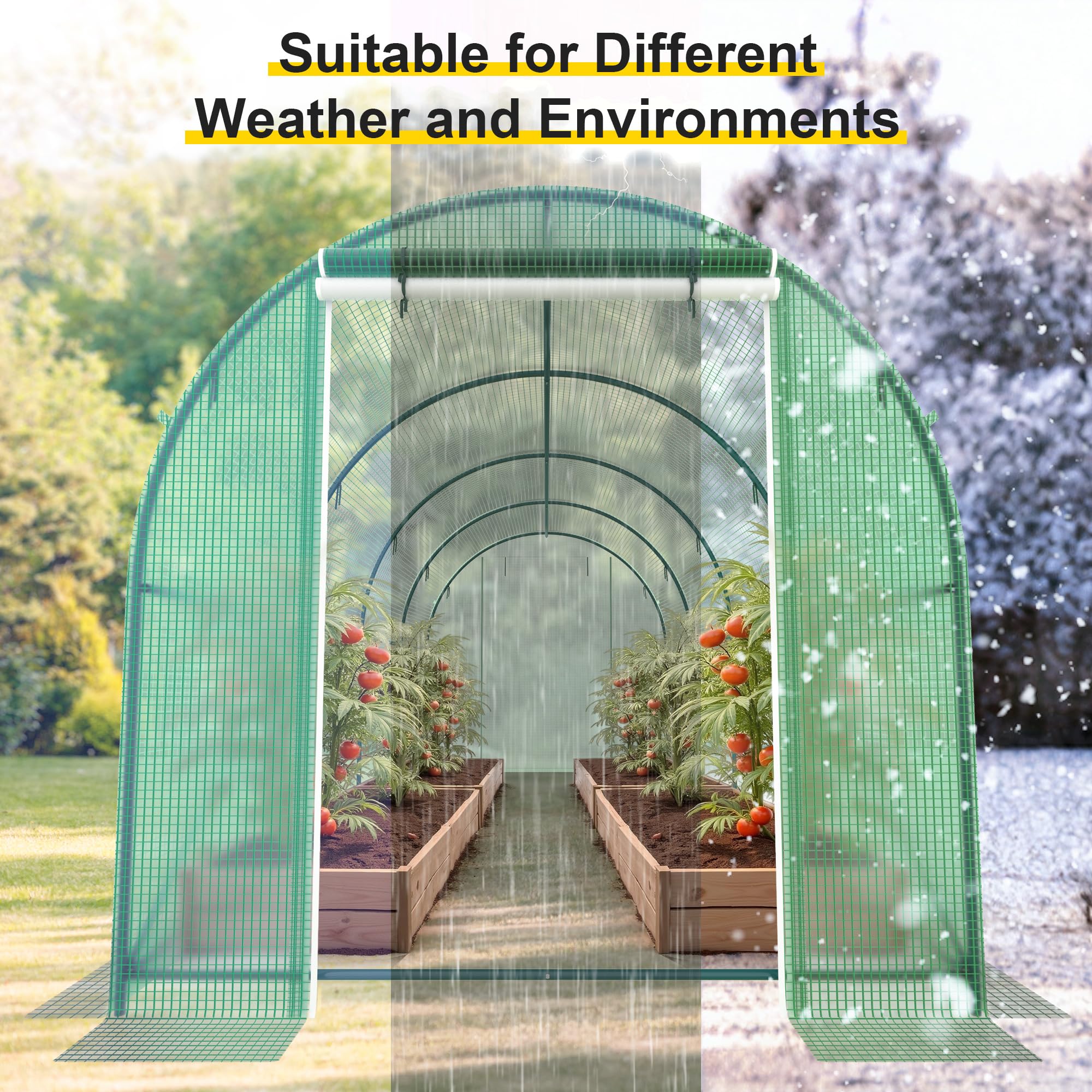 Fresh Air – Fresh Air Amazon.com : Greenhouse, 15'x7'x7' Walk-in Greenhouse Heavy