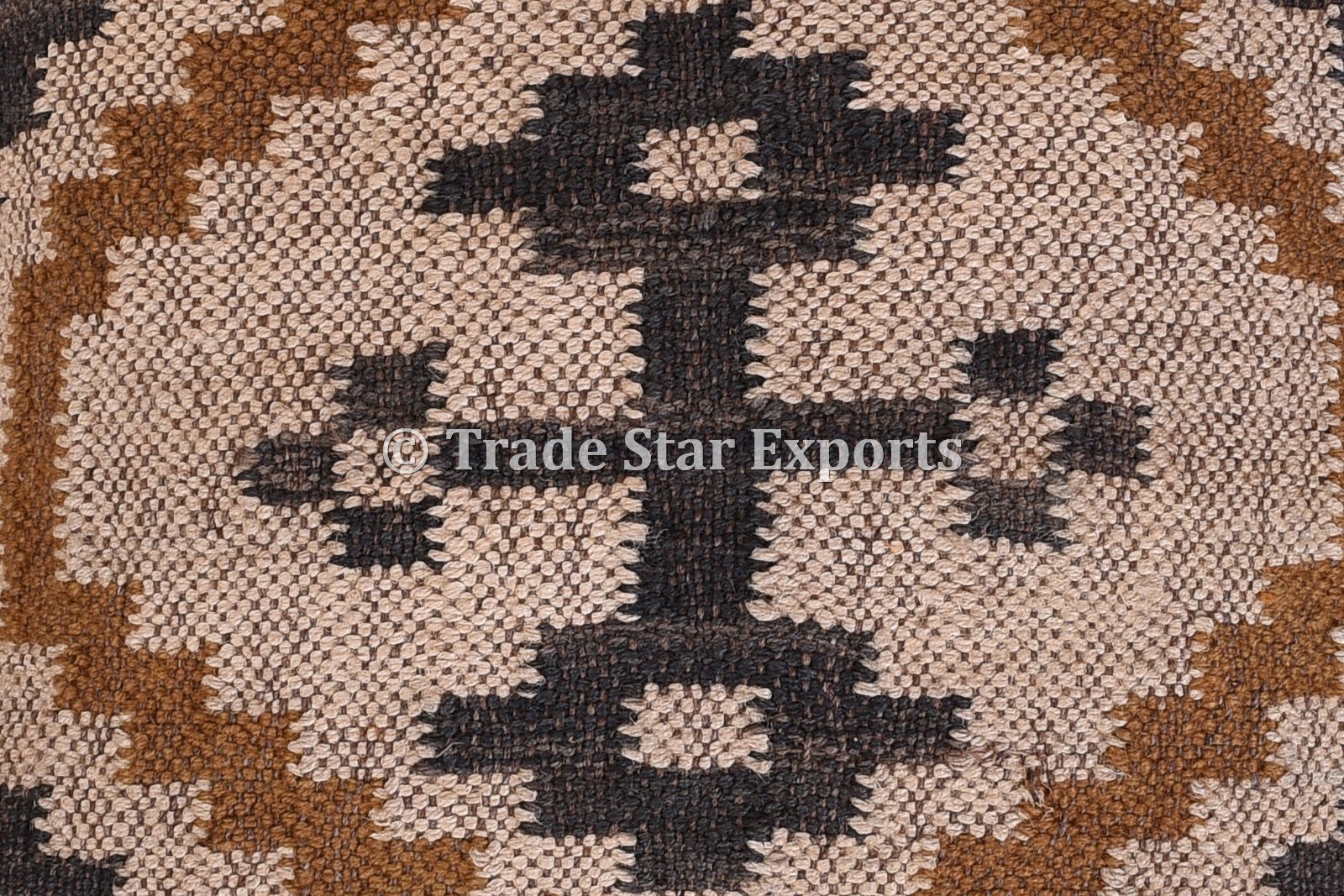 Trade Star Exports Set di 5 Indiano Kilim Cuscino, 18 x 18 Tappeto in Juta Tessuto a Mano, guanciale Quadrato Fatto a Mano, Cuscini Kelim Cuscino Decorativo Sham, Boho Cuscini