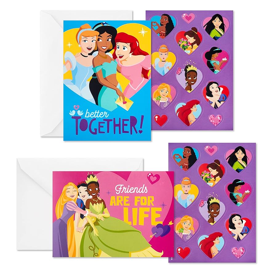 amazon-com-hallmark-disney-princess-valentines-day-cards-and-stickers-for-kids-school-24-classroom-valentines-with-envelopes for Free Printable Disney Valentines Day Cards Amazon.com: Hallmark Disney Princess Valentines Day Cards and Stickers for Kids School (24 Classroom Valentines with Envelopes) for Free Printable Disney Valentines Day Cards