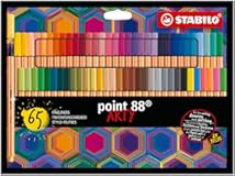 Fineliner point 88 ARTY - Wallet of 65 - Assorted Colors