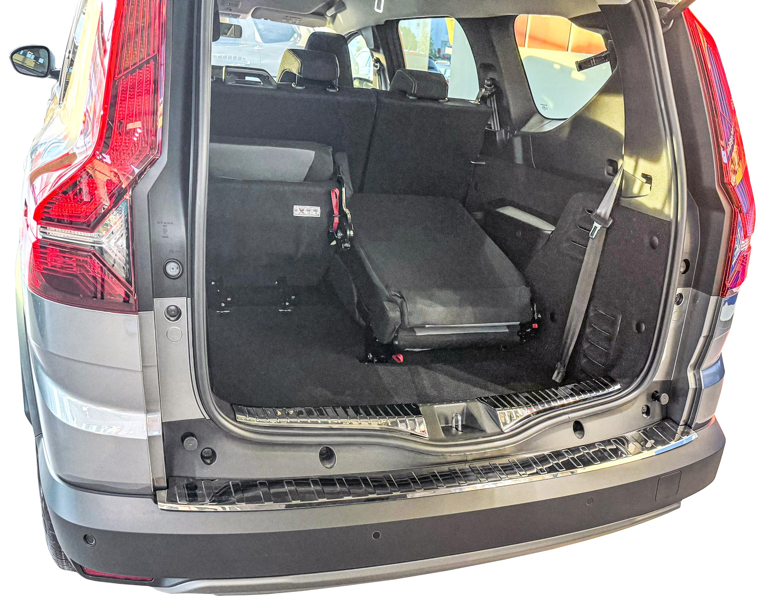 RECAMBO Juego de protectores de parachoques de acero inoxidable compatible con Dacia Jogger | año de fabricación a partir de 2021 - pulido brillante, aspecto cromado - estilo y protección para el