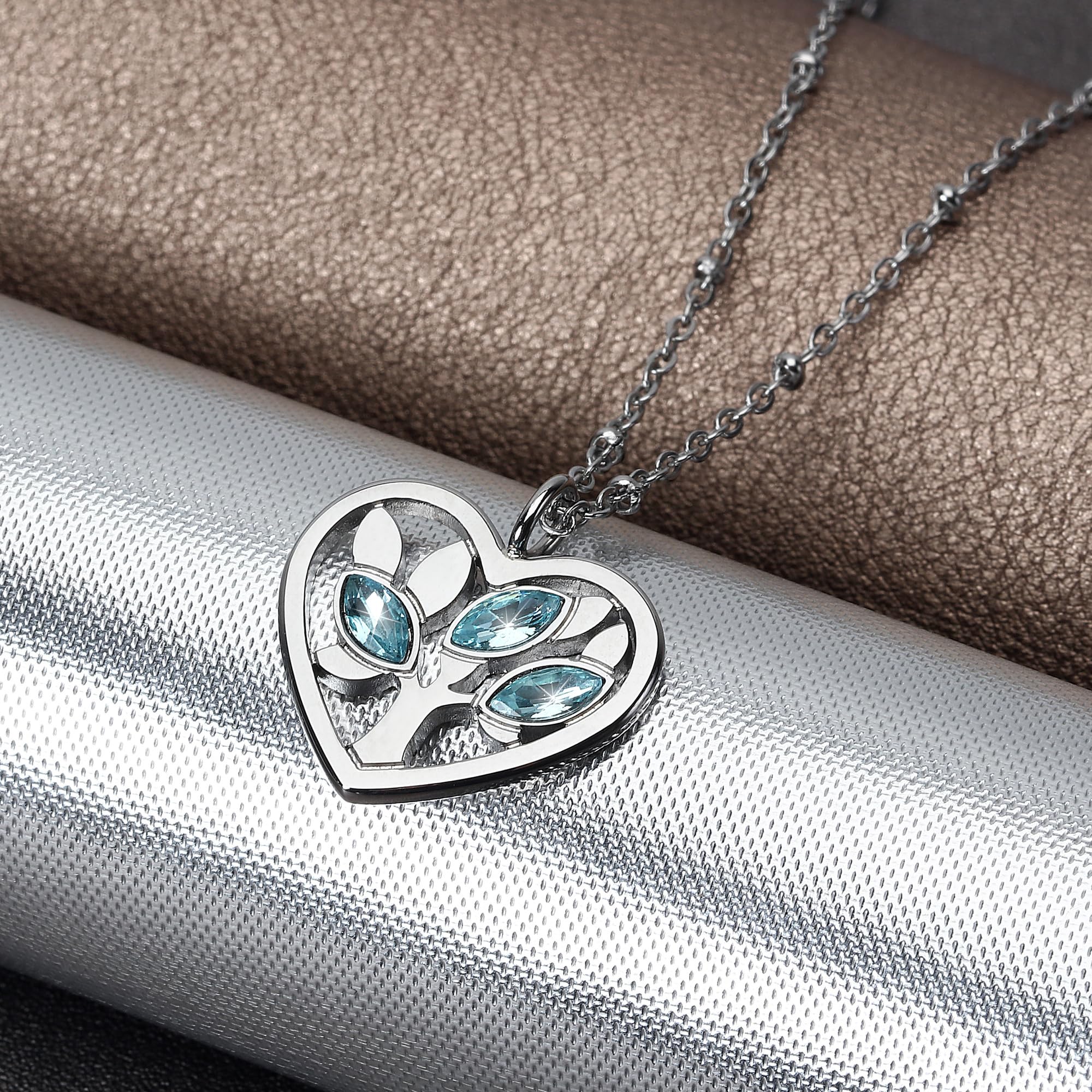 Morellato Vita collana Donna Capsule Collection in Acciaio, Acquamarina,Idea regalo maestra - SAUD06