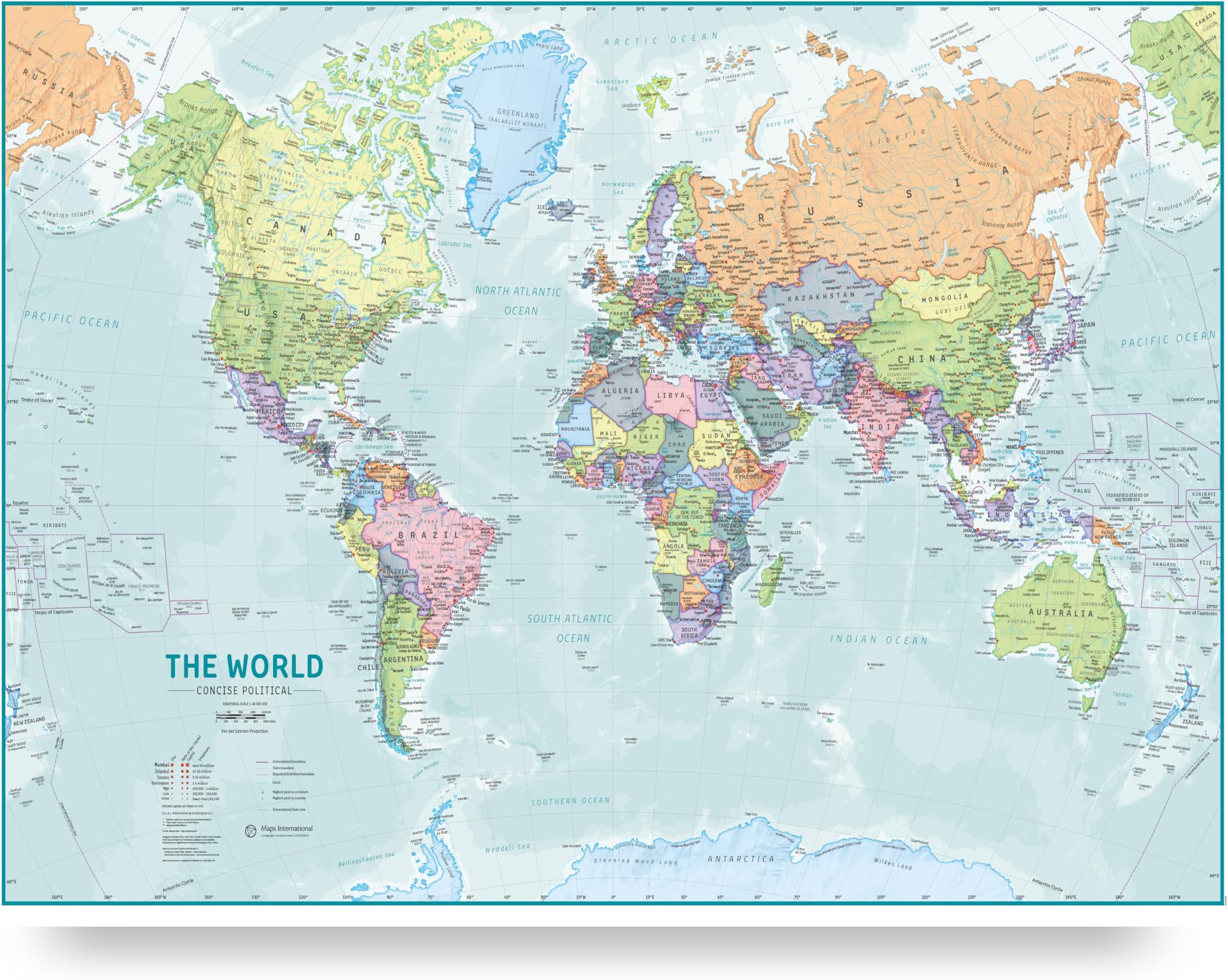 Large World Wall Map For Kids Educational Poster Learning Updated 918v PkwxbL. AC 