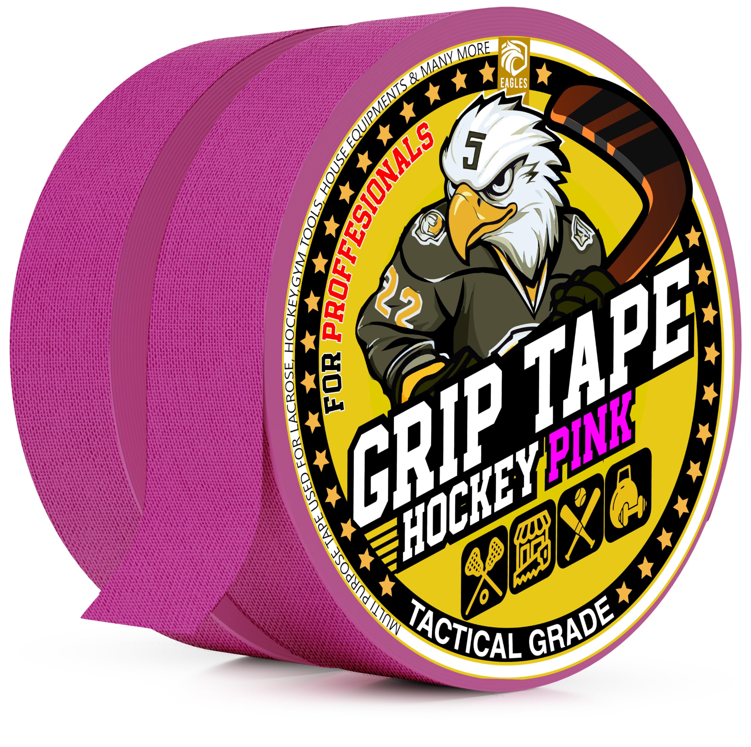 EAGLES Hockey Tape Multipurpose Cloth Tape Roll for Lacrosse Baseball & Softball Bats, Rackets, Pullup Bars, Gardening Tools, Sports Gift Perfect for