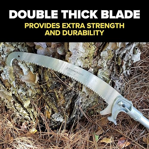 Miniatura 3 de Jameson PS-3FPK-16DH Kit de cabezal de sierra de poste de doble gancho, 16 pulgadas, hoja de corte triple con ganchos superior e inferior para