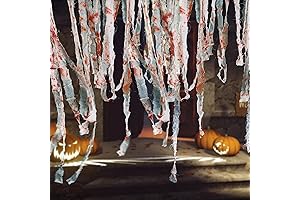 82ft Halloween Creepy Blood Cloth: Spine-Chilling Decorations for a Spooky Ambiance