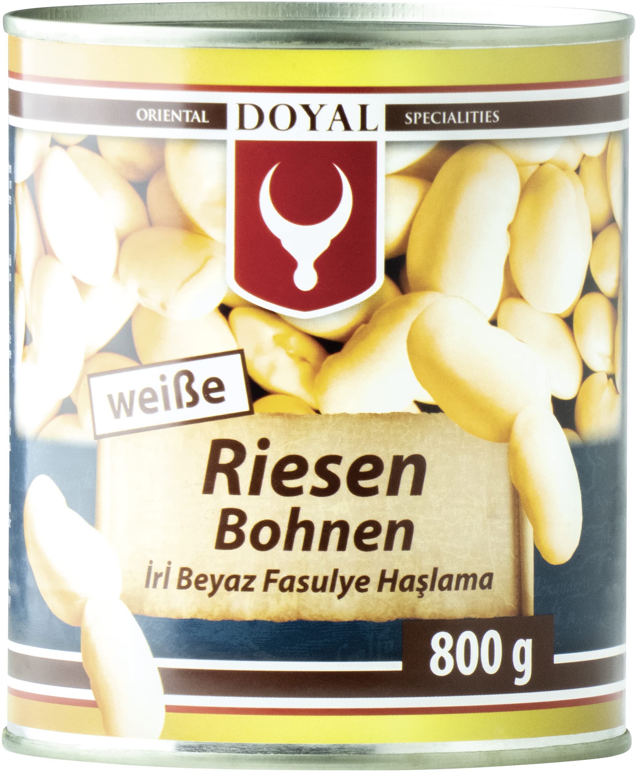 Doyal Weiße Riesenbohnen, in Lake vorgekocht, 12er Pack (12 x 800 g)