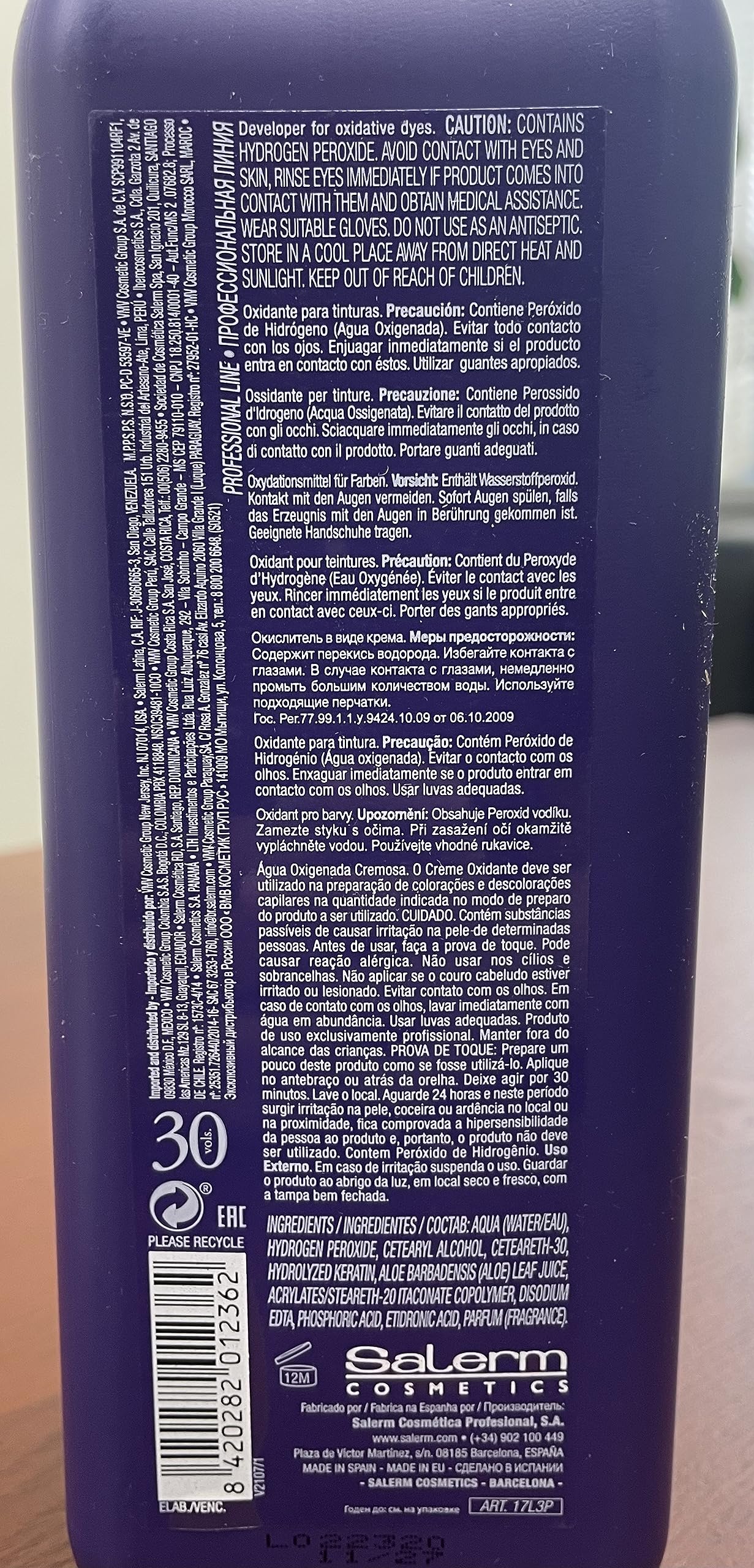 Satin Hair Developer, Silicone Enhancing for Ultra Rich Vivid Colors (w/Sleek Brush) Haircolor Dye Activator, Hydrogen Peroxide (20 Volume / 6% - 32 oz LARGE size)