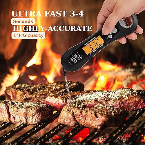 Miniatura 6 de Termómetro de carne para cocinar, termómetro de alimentos, lectura instantánea, termómetro digital de alimentos rápido y preciso