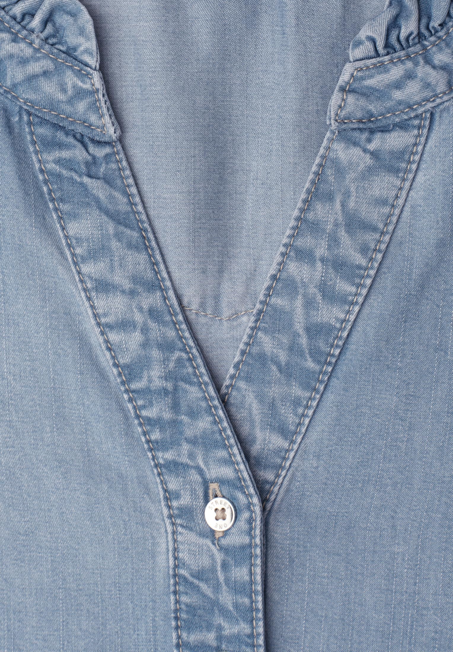 Street One Damen 1409085 Denim-Look Tunika-Kleid (1er Pack)