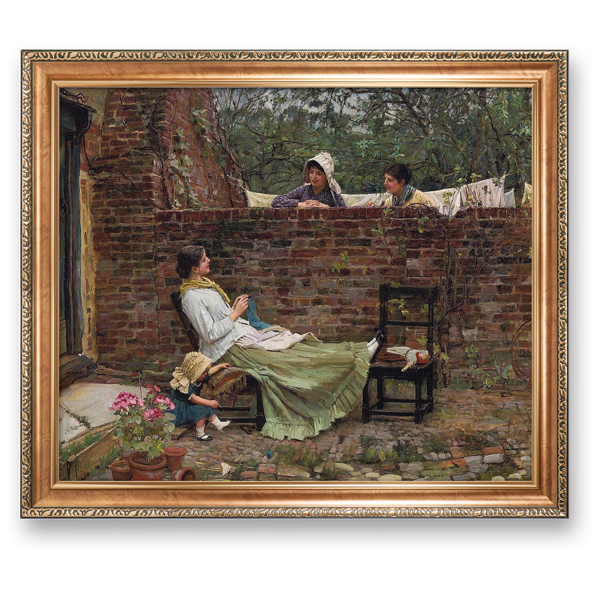 Amazon.com: Gossip by John William Waterhouse Painting
