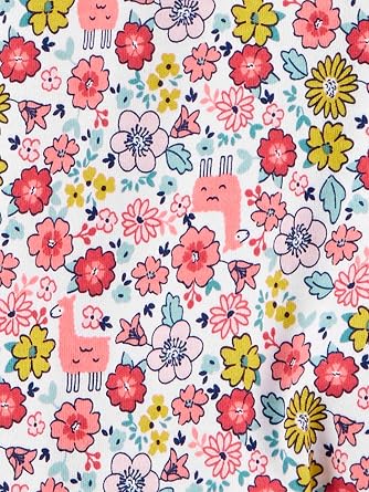 Simple Joys by Carter's Baby Girls' Cotton Footed Sleep and Play, Pack of 2