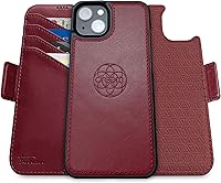 Vista 160 de Dreem Fibonacci - Funda tipo cartera para iPhone 14 Plus Funda desmontable de piel vegana 2 en 1 con soporte integrado, soporte para tarjetas