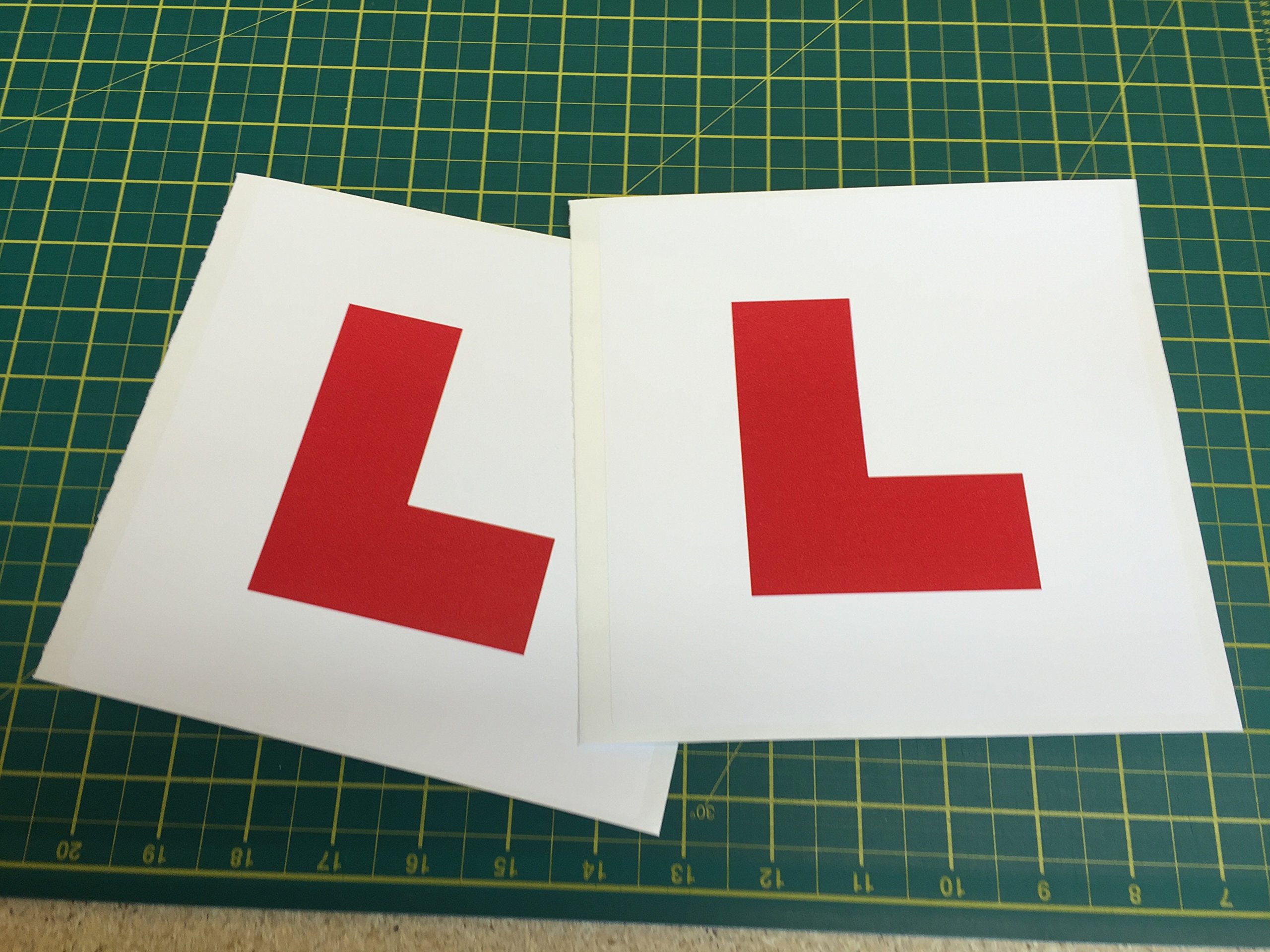 Buy 2 x L Plate Learner Department of Transport Legal Size Stick on