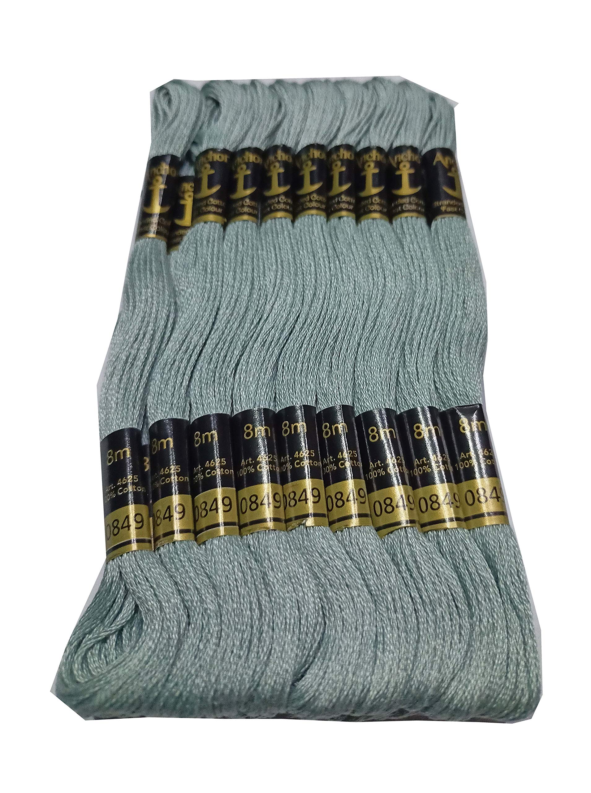 ABN EXPORTS Anchor Cotton Embroidery Thread Floss Sewing 25 Skeins Yarn DN NO. 849