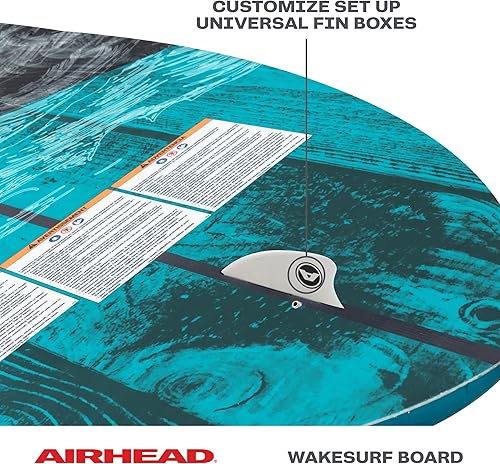 Miniatura 37 de Airhead Wakesurf Boards, EVA Traction Pads, Adjustable Foot Straps, Great for All Skill Levels, Multiple Sizes/Styles