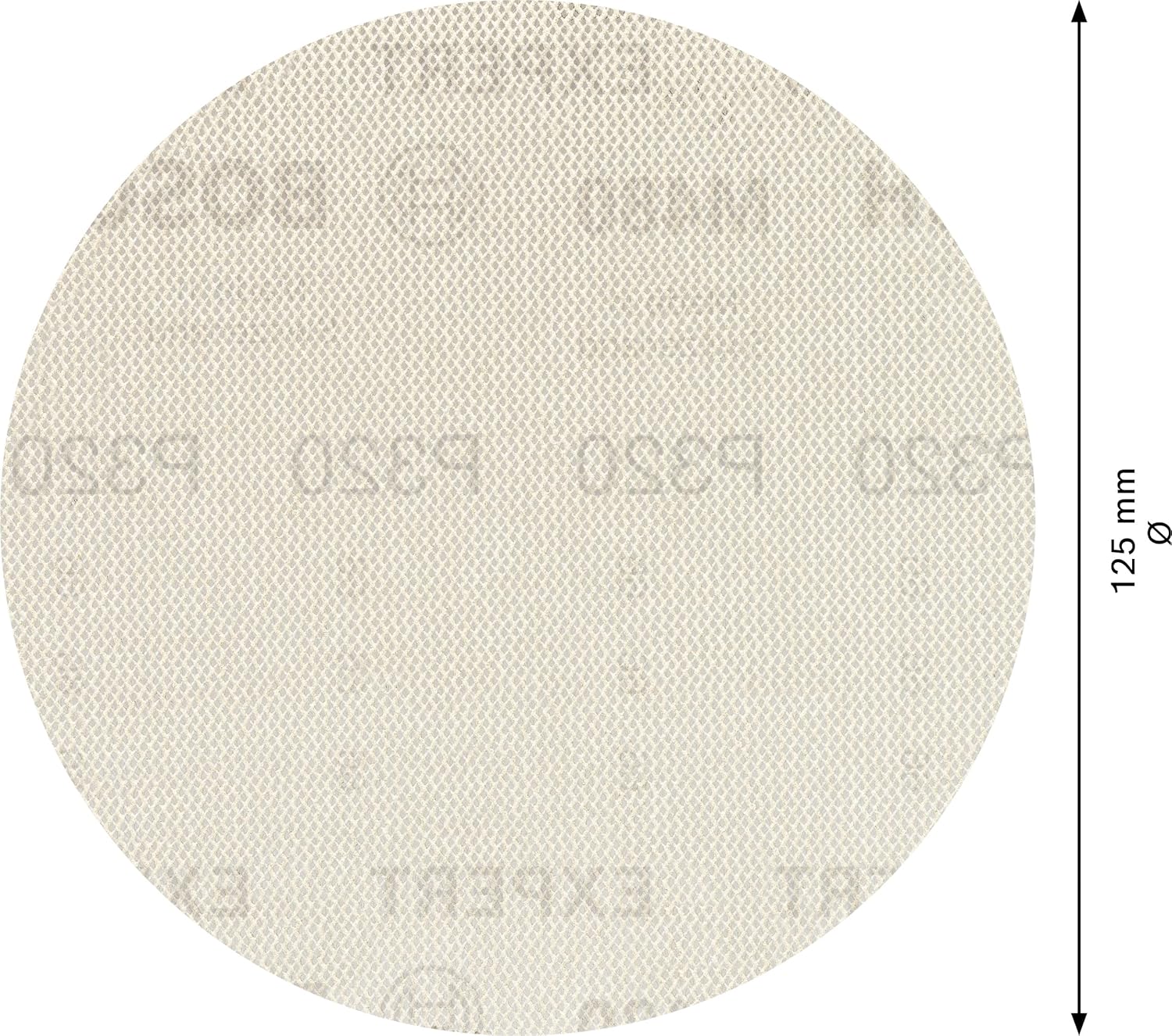 Bosch Professional 50x Expert M480 Sanding Net (for Hardwood, Paint on wood, Ø 125 mm, Grit 320, Accessories Random Orbital Sander)