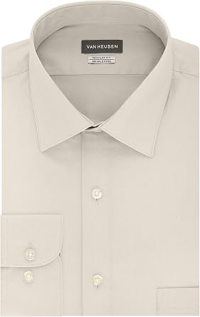 van heusen men's classic fit herringbone dress shirt VAN HEUSEN Men's Regular-Fit Royal Herringbone Dress Shirt