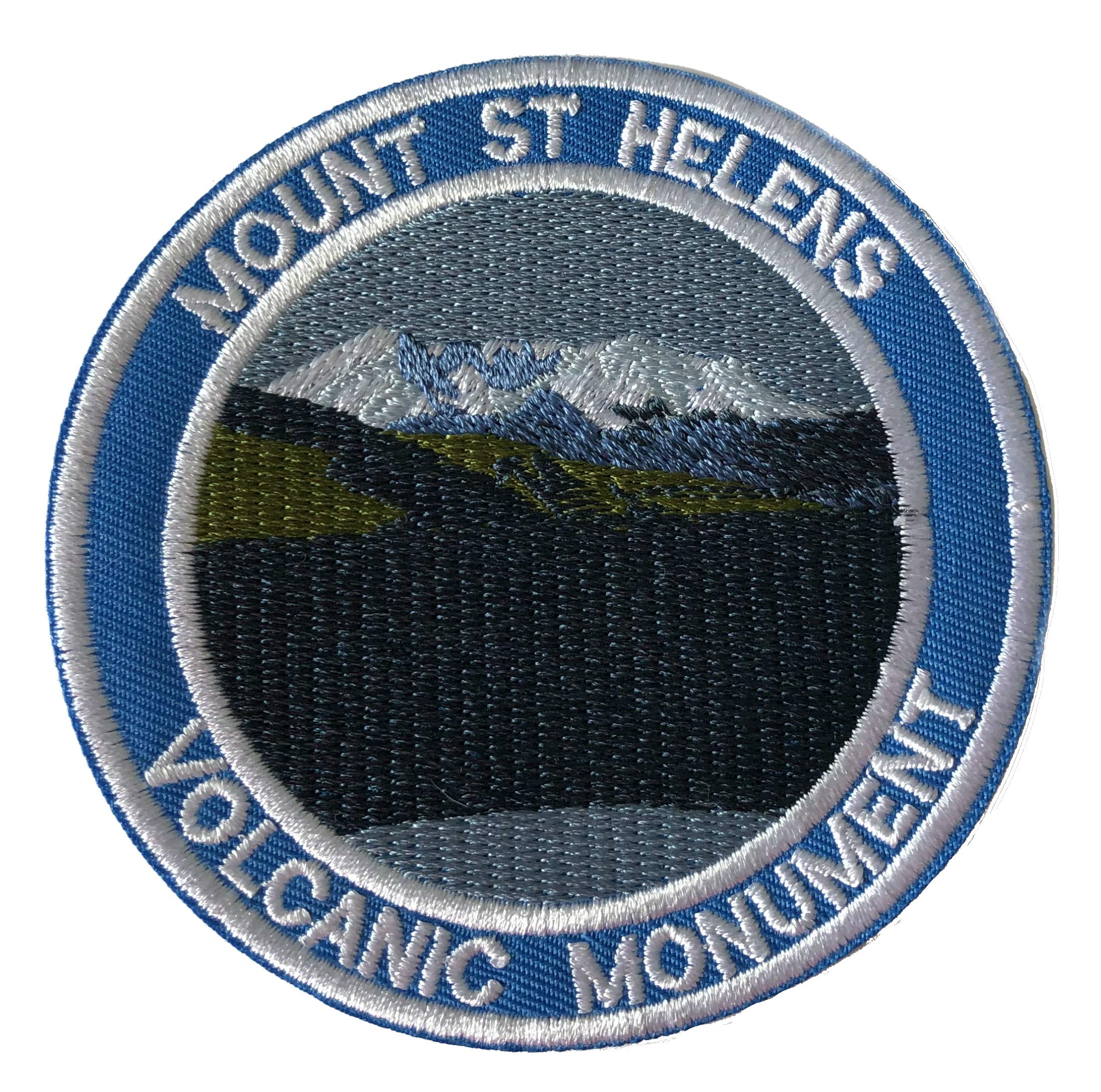 Mount St. Helens Washington State - US National Parks & Volcanic Monument Vacation Souvenir Theme Embroidered Premium 3.5" Patch Iron On or Sew On Biker Emblem Decorative Outdoor Indoor Gear Appliques