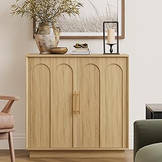 28 Media Wall Ideas To Create A Sleek Modern Focal Point 23 Sideboard Buffet Cabinet with Storage, Modern Accent Cabinet with Arched...