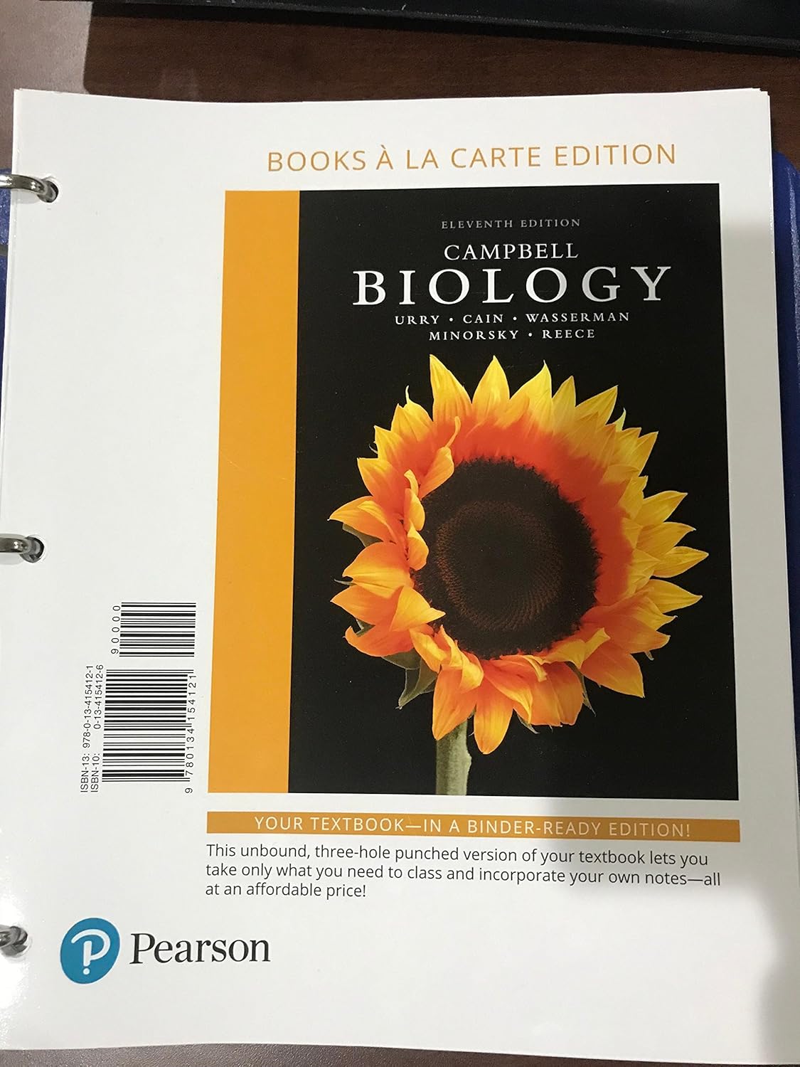 Campbell Biology, Books a la Carte Edition 9780134154121