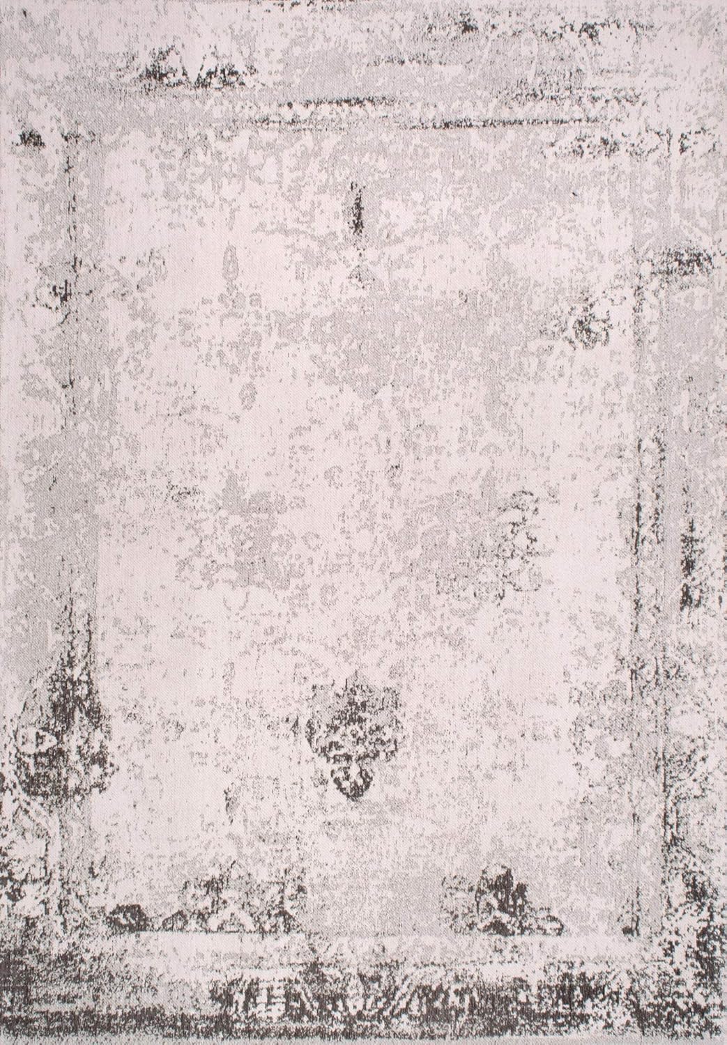 Shawanna Gray Vintage Wool and Synthetic Accent Rug