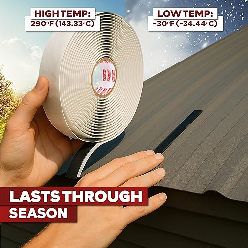 Miniatura 9 de XFasten Cinta de butilo negra de 12 pulgadas x 30 pies x 18 pulgadas, cinta selladora de butilo para faros delanteros, cinta de calafateo de butilo