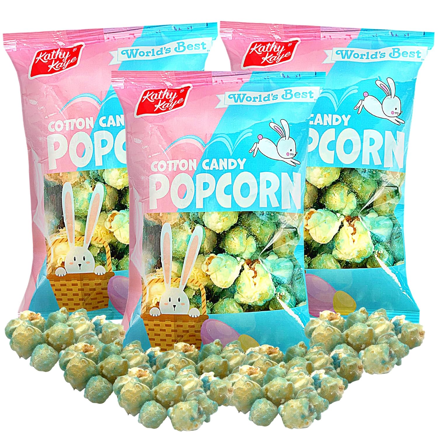 Blue Popcorn Sharable Snack Bags, Cotton Candy Flavored