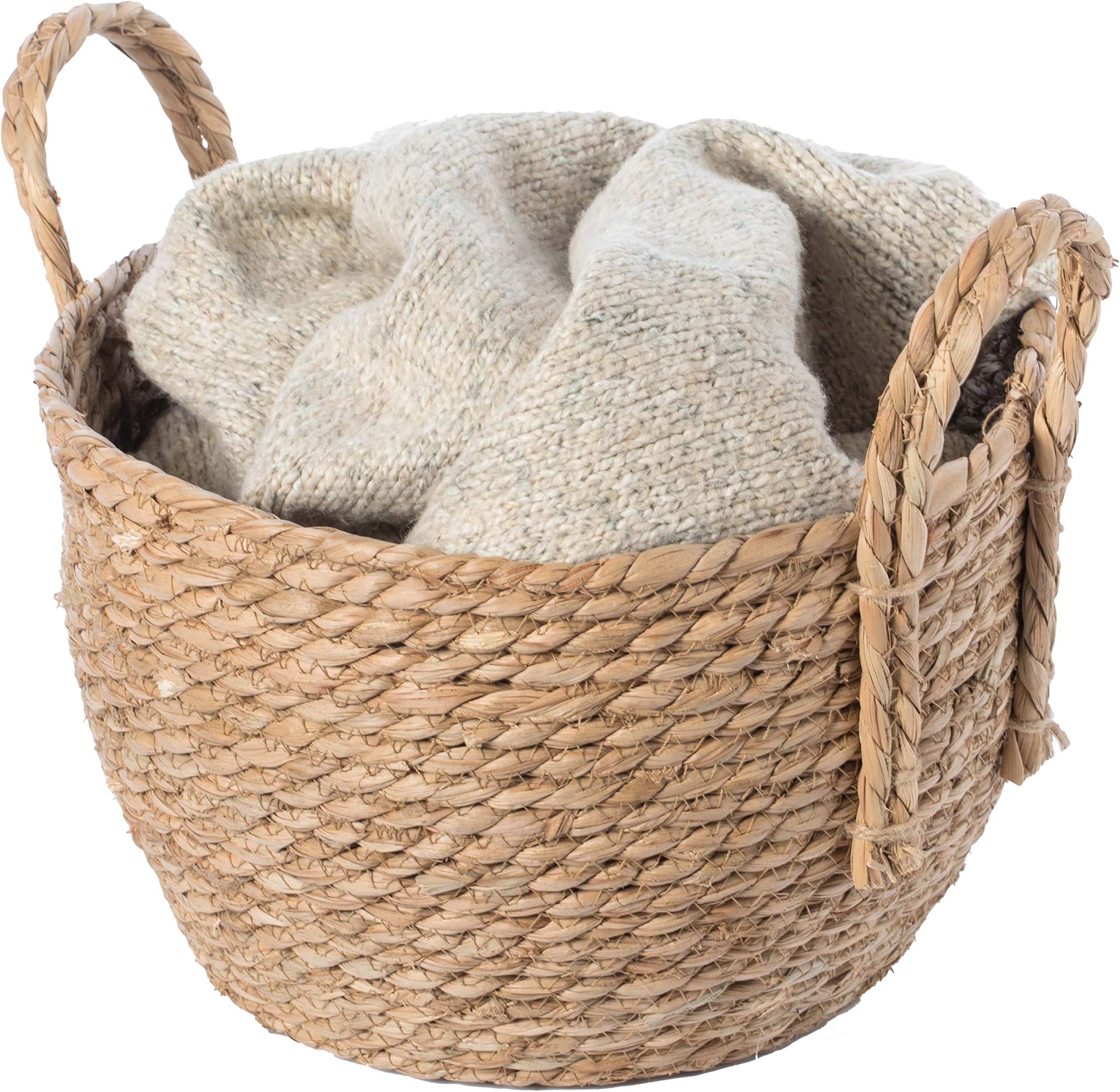 Vintiquewise Shelf-Baskets, Small, Brown