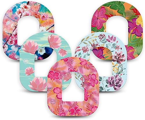 Vista 7 de ExpressionMed - Parches adhesivos para Omnipod (paquete de 5) - Cintas con sensor CGM precortadas a prueba de agua, no se deshilachan, precortadas