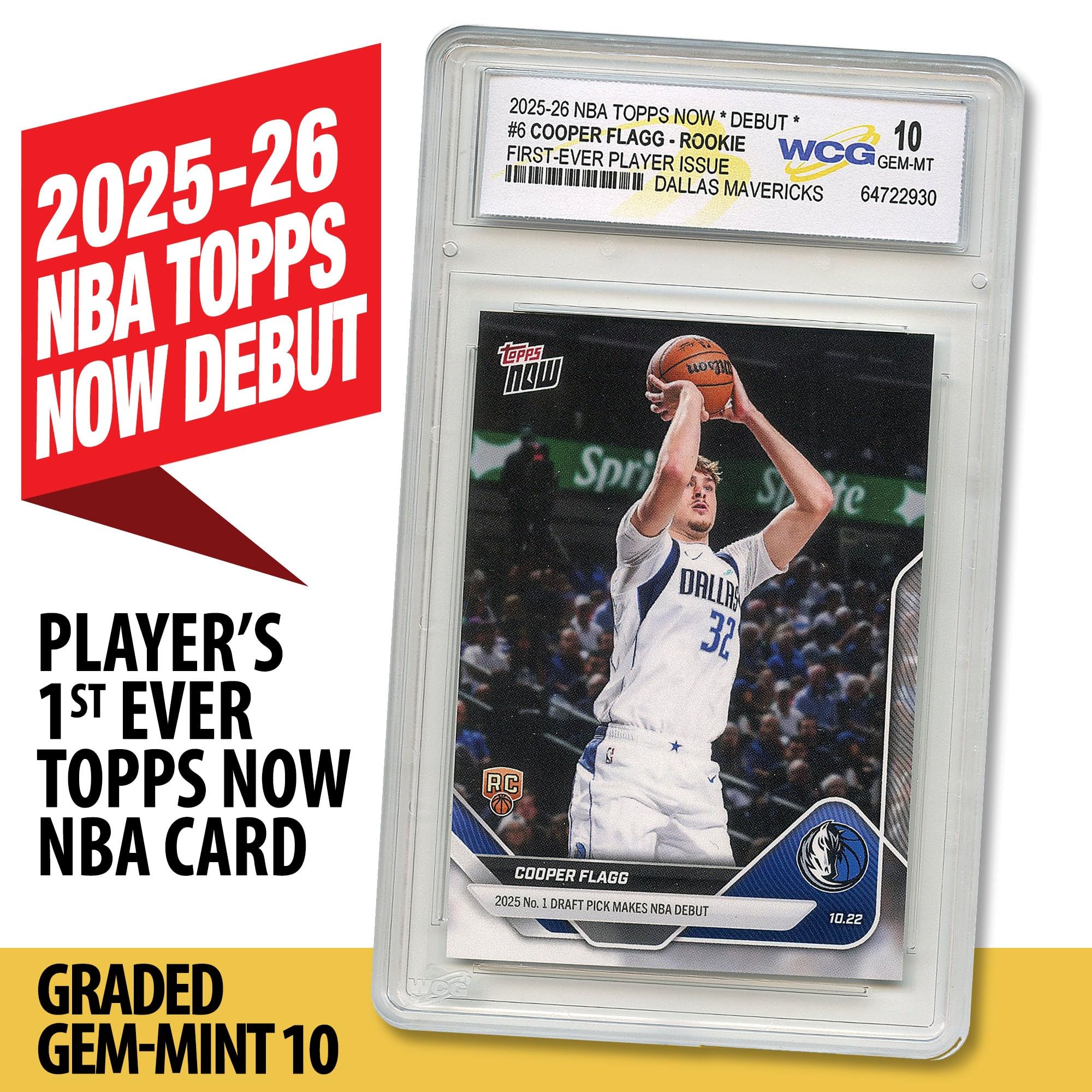 2025-26 NBA Topps Now Debut Cooper Flagg Rookie Card