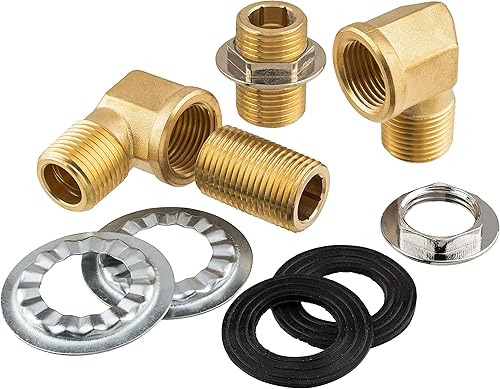 DuraSteel Kit de instalación de grifo de montaje en pared, juego de adaptador de montaje de grifo de cocina comercial sin plomo para entrada hembra